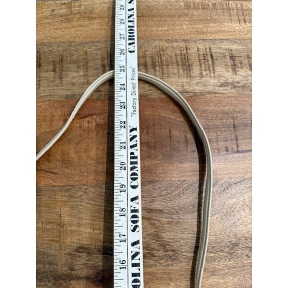 Quince Italian Leather Quilted Crossbody Bag Cream Beige Chain Strap Clutch - Picture 15 of 16